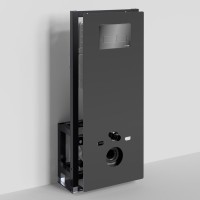 Система инсталляции для унитазов Wasserkraft Glan 66TLT.010.ME.BL.PB03 с кнопкой смыва черной