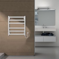 Полотенцесушитель Azario PALERMO 500/600 электрический БЕЛЫЙ R 6 пер.