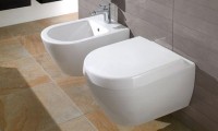 Унитаз подвесной Villeroy & Boch Subway 2.0 5614A101 + Крышка-сиденье Villeroy & Boch Subway 2.0 9M68 S101 с микролифтом, петли хром