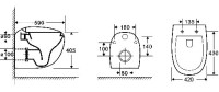 Унитаз подвесной Weltwasser WW SK Jeckenbach 004 GL-WT безободковый, с микролифтом, белый глянец
