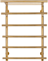 Полотенцесушитель водяной Secado Турин 6 80х50х60 80x60 см, бронза, лесенка, латунь, с полкой