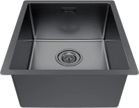 Мойка кухонная Paulmark Lassan LA38-GM вороненая сталь Мойка кухонная Paulmark Lassan LA38-GM вороненая сталь