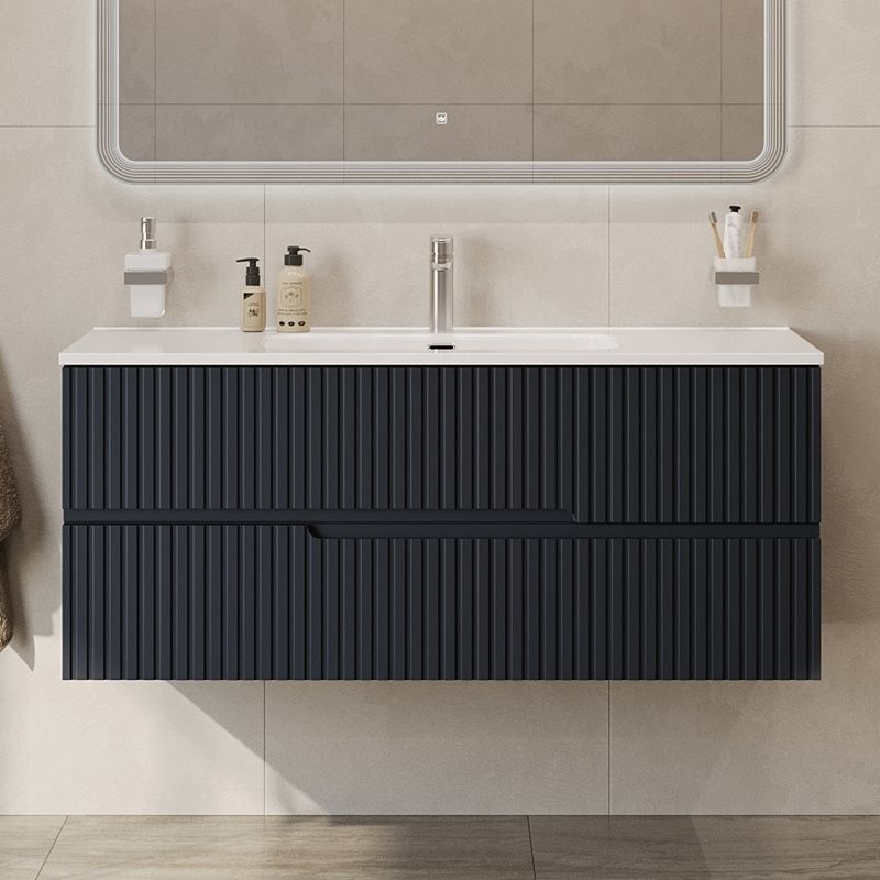 Тумба с раковиной Cezares Duet 120 grafito, раковина Cezares CZR-8095-120