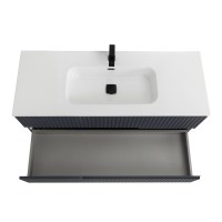 Тумба с раковиной Cezares Duet 120 grafito, раковина Cezares CZR-8095-120