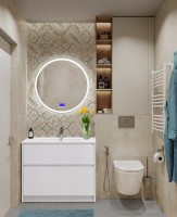 Мебель для ванной комнаты BelBagno Kraft 100 напольная, bianco opaco, раковина BB1000ETL