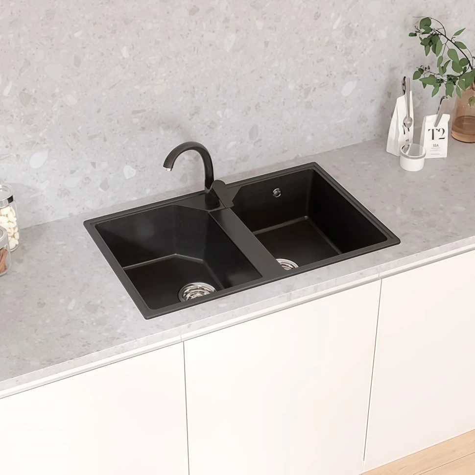 Кухонная мойка Maretti Китчен KT770-BL, черный