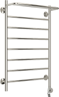 Полотенцесушитель электрический Стилье Формат 20 00520-8050 85x55 см, подключение справа, без покрытия, лесенка, с полкой