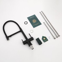 Смеситель для кухни с подключением фильтра Splenka S70.63.06, черный