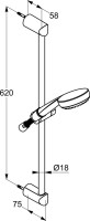 Душевой гарнитур Kludi Logo 1S 6816005-00