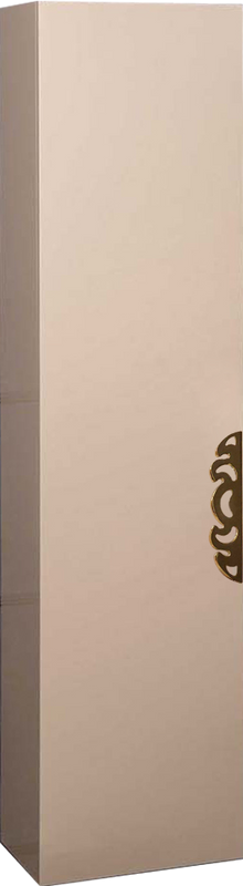 Шкаф пенал для ванной Armadi Art NeoArt капучино с ручкой Ajur золото