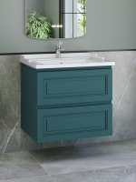 Тумба с раковиной Caprigo Wales 70 изумрудно-бирюзовая Тумба с раковиной Caprigo Wales 70 изумрудно-бирюзовая