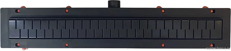 Душевой трап (лоток) Veconi Medium B 450 черный матовый
