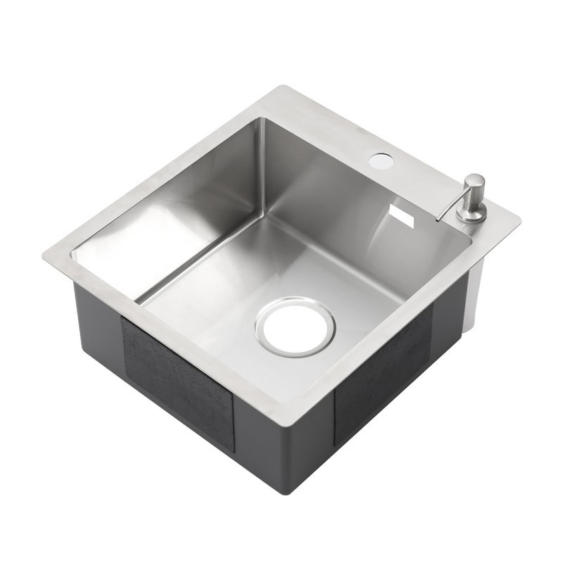 Мойка кухонная Melana ProfLine R44485HK в комплекте с дозатором, сатин