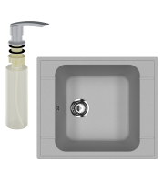 Мойка кухонная Ulgran U-604 342 графит + дозатор U-02 графит Мойка кухонная Ulgran U-604 342 графит + дозатор U-02 графит