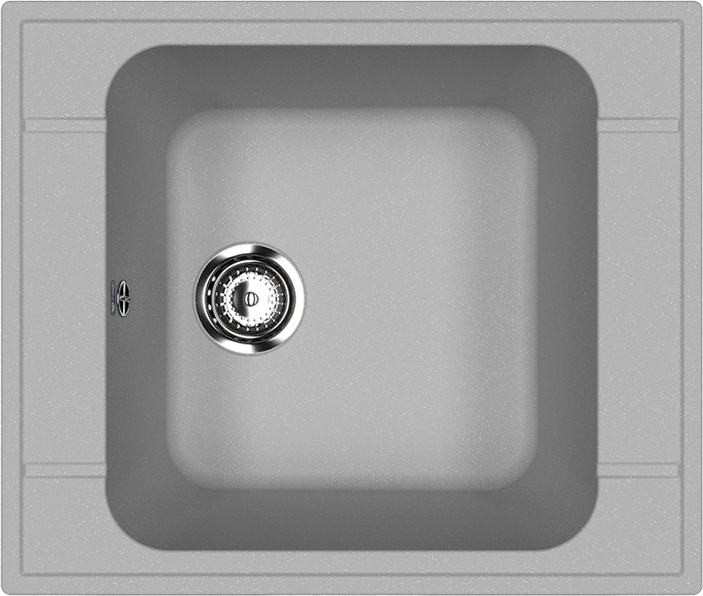 Мойка кухонная Ulgran U-604 342 графит + дозатор U-02 графит