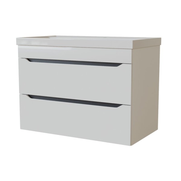 Тумба д/ванной "Лайн-70" подвесная  под раковину Марго-70 (MIXLINE) (ПВХ)