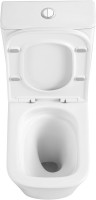 Унитаз-компакт напольный SantiLine SL-5028 безободковый, с микролифтом, система смыва Tornado