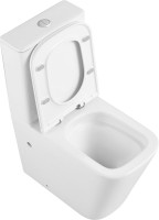 Унитаз-компакт напольный SantiLine SL-5028 безободковый, с микролифтом, система смыва Tornado