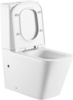 Унитаз-компакт напольный SantiLine SL-5028 безободковый, с микролифтом, система смыва Tornado