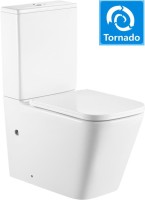 Унитаз-компакт напольный SantiLine SL-5028 безободковый, с микролифтом, система смыва Tornado