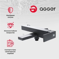 Смеситель для ванны с душем Agger Great Great A2810044 черный