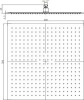 Верхний душ RGW Shower Panels SP-82-50 Верхний душ RGW Shower Panels SP-82-50