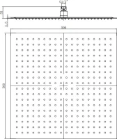 Верхний душ RGW Shower Panels SP-82-50