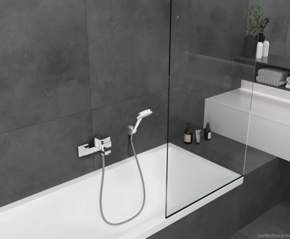 Смеситель для ванны с душем Hansgrohe Vernis Shape 71450000 хром