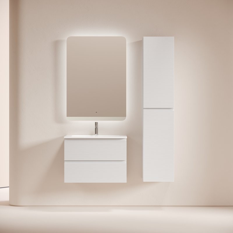 Тумба с раковиной Sancos Folk 70 2я подвесная, bianco, раковина CN7031