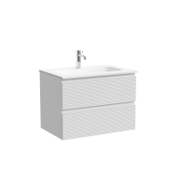 Тумба с раковиной Sancos Folk 70 2я подвесная, bianco, раковина CN7031