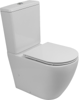 Унитаз-компакт напольный BelBagno Sfera-r BB2141CP-TOR безободковый, крышка BB870SC с микролифтом, бачок BB2141T