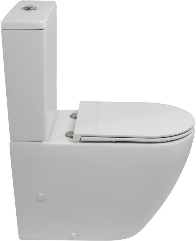 Унитаз-компакт напольный BelBagno Sfera-r BB2141CP-TOR безободковый, крышка BB870SC с микролифтом, бачок BB2141T