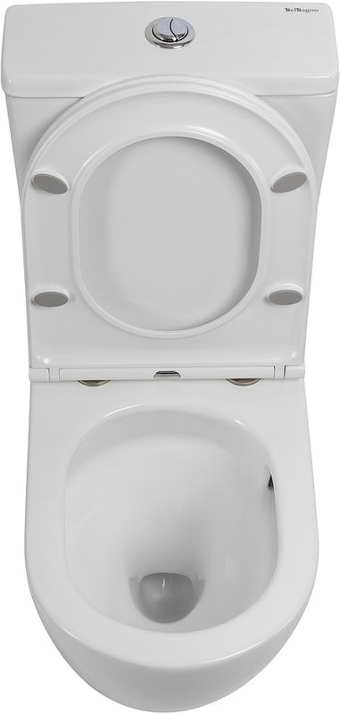Унитаз-компакт напольный BelBagno Sfera-r BB2141CP-TOR безободковый, крышка BB870SC с микролифтом, бачок BB2141T