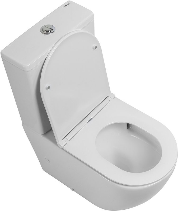 Унитаз-компакт напольный BelBagno Sfera-r BB2141CP-TOR безободковый, крышка BB870SC с микролифтом, бачок BB2141T