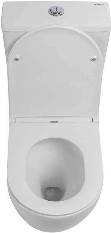 Унитаз-компакт напольный BelBagno Sfera-r BB2141CP-TOR безободковый, крышка BB870SC с микролифтом, бачок BB2141T