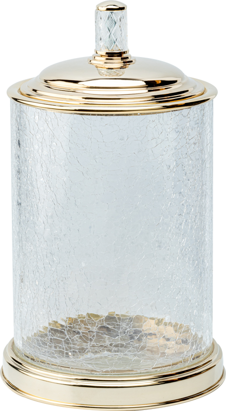 Мусорное ведро Boheme Murano Cristal 10914-CRST-G золото