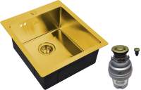 Комплект Мойка Zorg Steel Hummer SH 4551 BRONZE + Измельчитель ZR-75 D BRONZE
