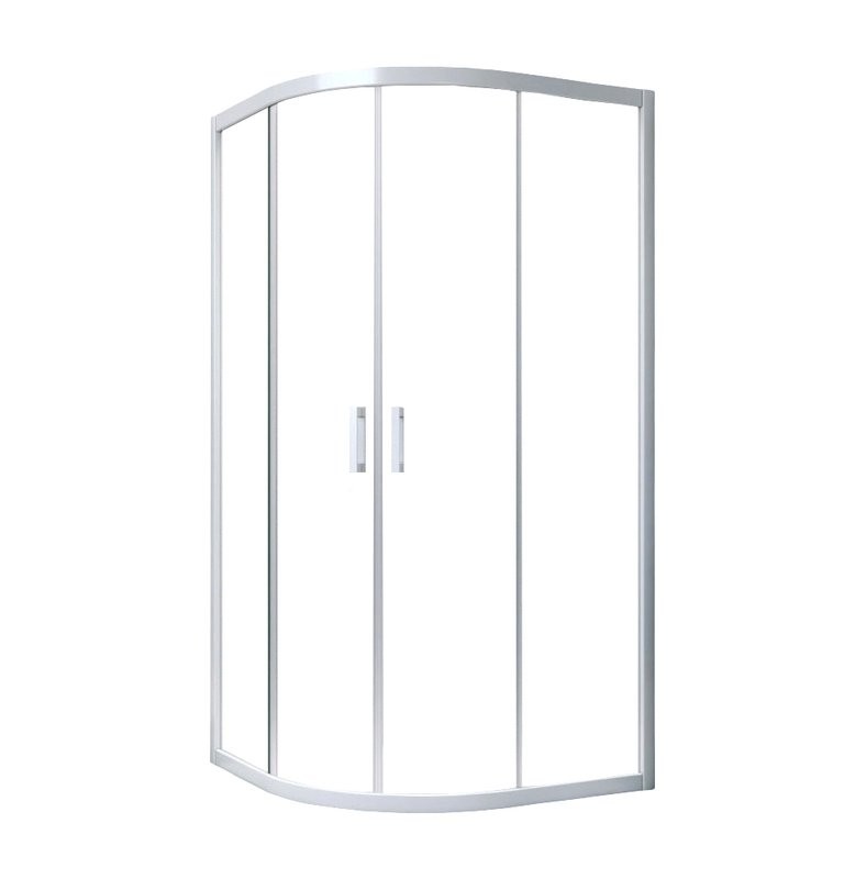 Душевой уголок Vegas Glass ZS Novo 110 01 01 профиль белый, стекло прозрачное