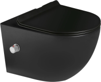 Унитаз подвесной SantiLine SL-5002MB-BD черный матовый