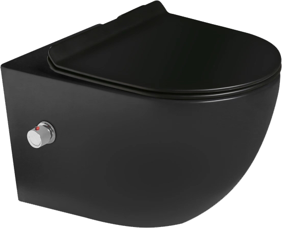 Унитаз подвесной SantiLine SL-5002MB-BD черный матовый