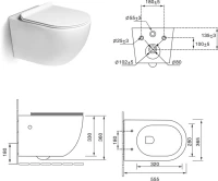 Унитаз подвесной SantiLine SL-5002MB-BD черный матовый Унитаз подвесной SantiLine SL-5002MB-BD черный матовый