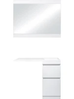 Тумба с раковиной Style Line Даллас 100 Люкс Plus напольная, белая R