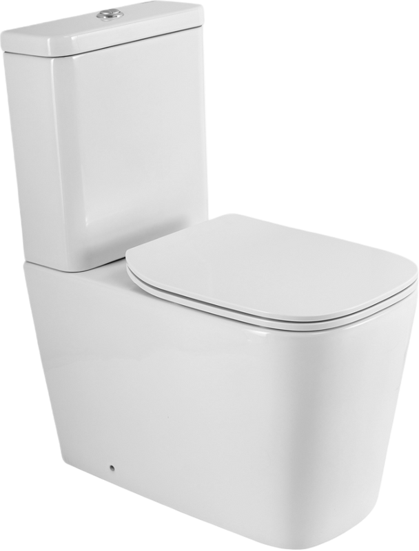 Унитаз-компакт напольный BelBagno Albano BB120CPR безободковый, крышка BB903SC с микролифтом, бачок BB120T