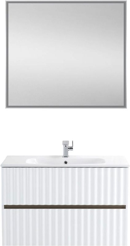 Мебель для ванной комнаты Art&Max Elegant 90 белая матовая