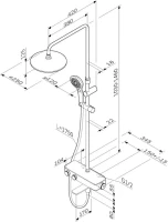 Душевая стойка AM.PM Inspire 2.0 F0750A500 Душевая стойка AM.PM Inspire 2.0 F0750A500