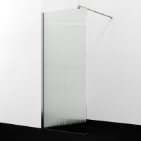 Душевая перегородка Wasserkraft Rur 30W 110 см, профиль никель, стекло рифленое