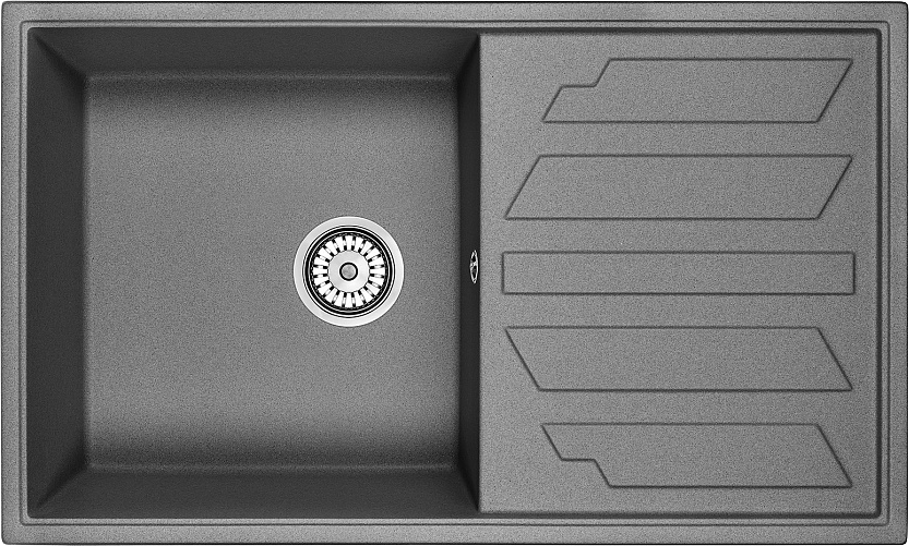Мойка кухонная Granula 8601, графит
