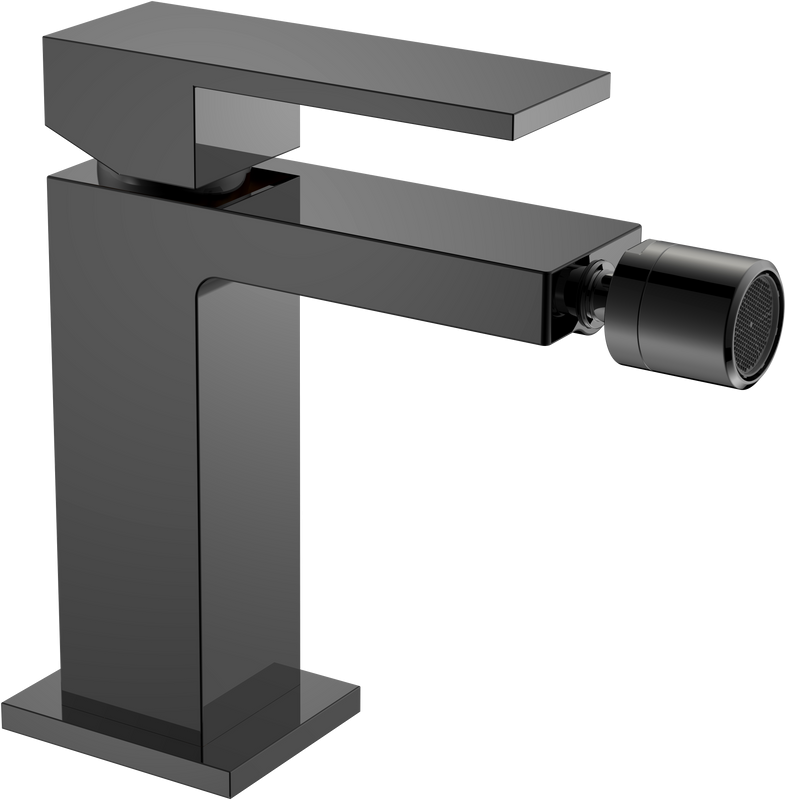 Смеситель для биде Boheme Qubic 476-SGM shinny gun metal