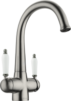 Смеситель для кухни Omoikiri Okinawa 2-SI античное серебро Смеситель для кухни Omoikiri Okinawa 2-SI античное серебро