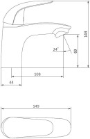 Смеситель для раковины Damixa Eclipse 310210001 хром Смеситель для раковины Damixa Eclipse 310210001 хром